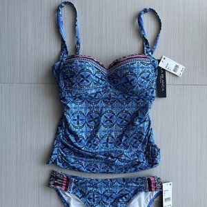 La Blanca Tankini Set Size 10 NWT